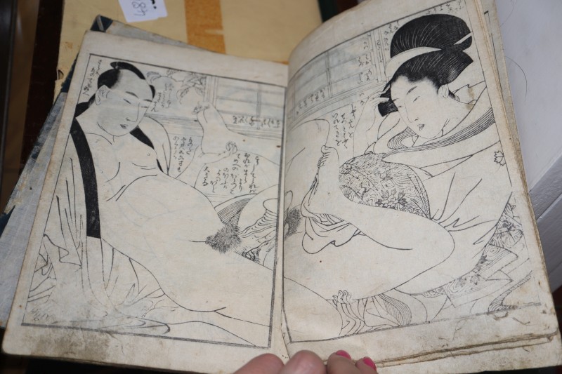 Kitagawa Utammaro (1753-1806), album of erotic woodblock prints